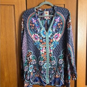 Johnny Was Women's Silk Top